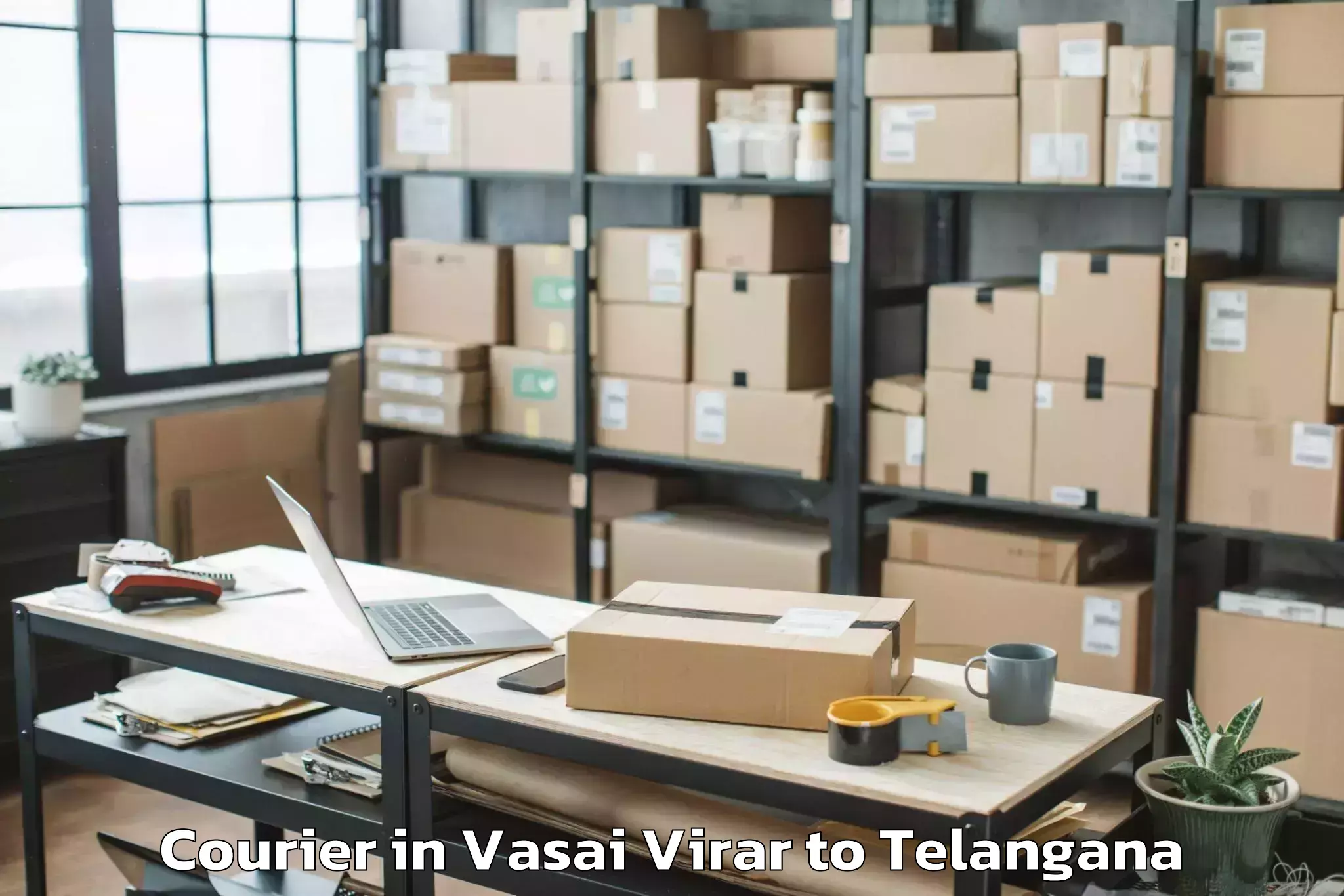 Easy Vasai Virar to The English And Foreign Langua Courier Booking